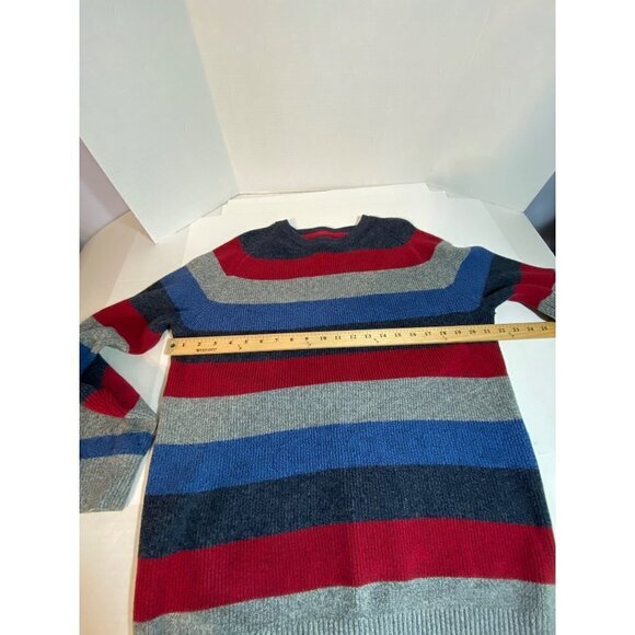 Izod Sweater Crew Neck Long Sleeves 100% Cotton Blue, Grey, Red Men's Size XL - Picture 6 of 8